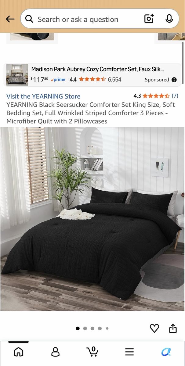 Black King Size Comforter Set