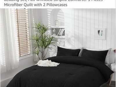 Black King Size Comforter Set