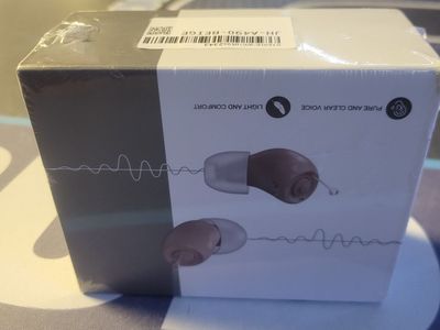 Jinghao JH-A490 Beige Mini Digital Hearing Amplifier - Clear Voice, Light & Comfortable
