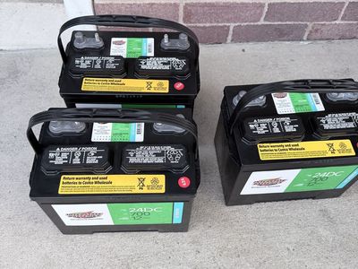 Lot of 3 marine/RV deep cycle 12 volt battery s