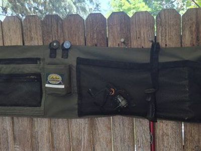 Cabela's cot Organizer Green w/ Multiple Pockets & Storage