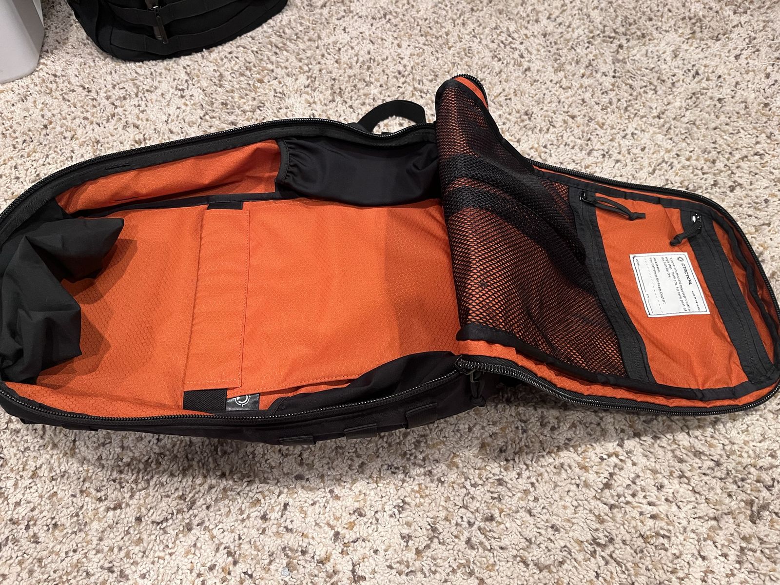 CTACTICAL CT15 Black Orange Backpack Backpack/Bag
