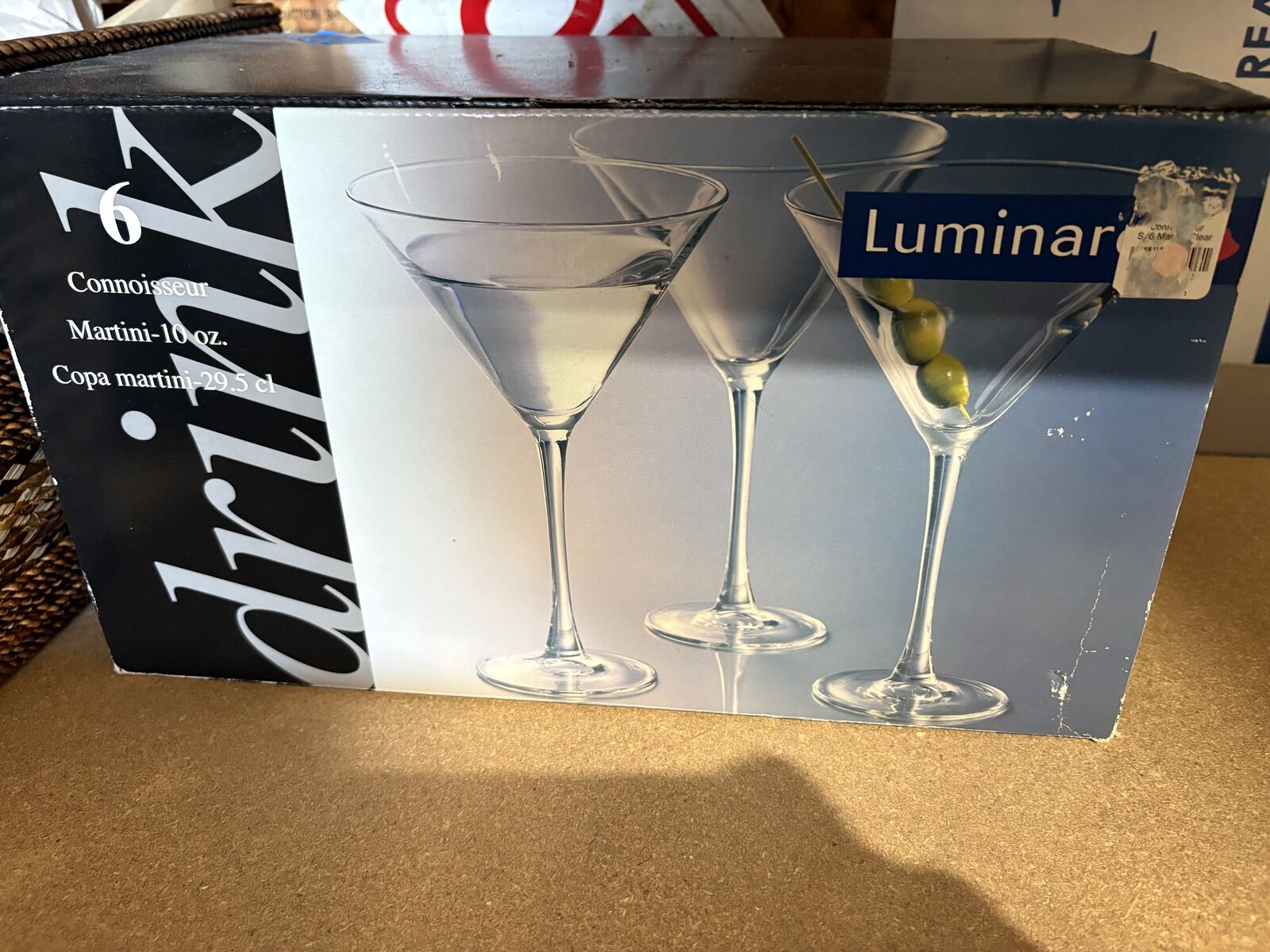 6 Connoisseur Martini 10oz glasses cups $20/all cash Venmo in Draper