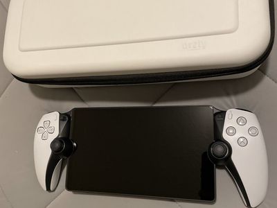 Sony PlayStation Portal Remote Player White with Orzly Hard Carrying Case - BARELY USED