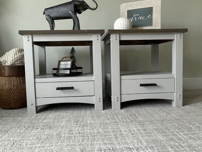 Modern pair of accent tables