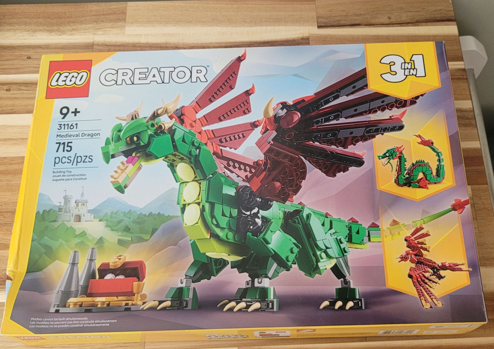New sealed 3 in 1 dragon set-box is a little messed up