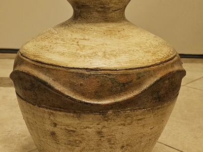 Ceramic Pottery Vase 15.5"T 11"W 5.5" Top