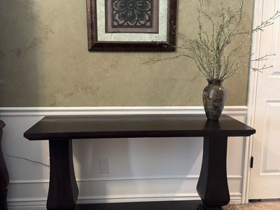 Dark Wood Console Table