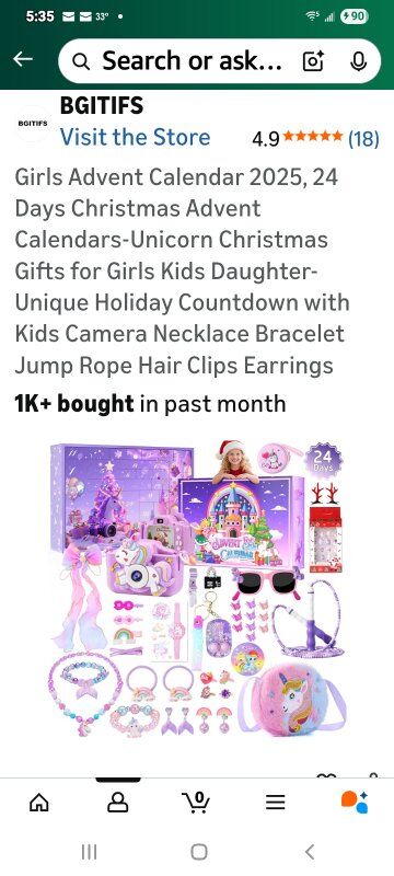 New in Box! Girls Xmas Advent Calendar