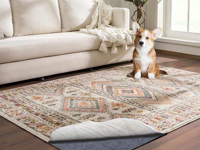 NEW Waterproof Rug Pad, 10x14 Ft Under Area Rug Carpet Pad, Non Slip Rug Pads for All Floors and Hardwood Floors Finishes