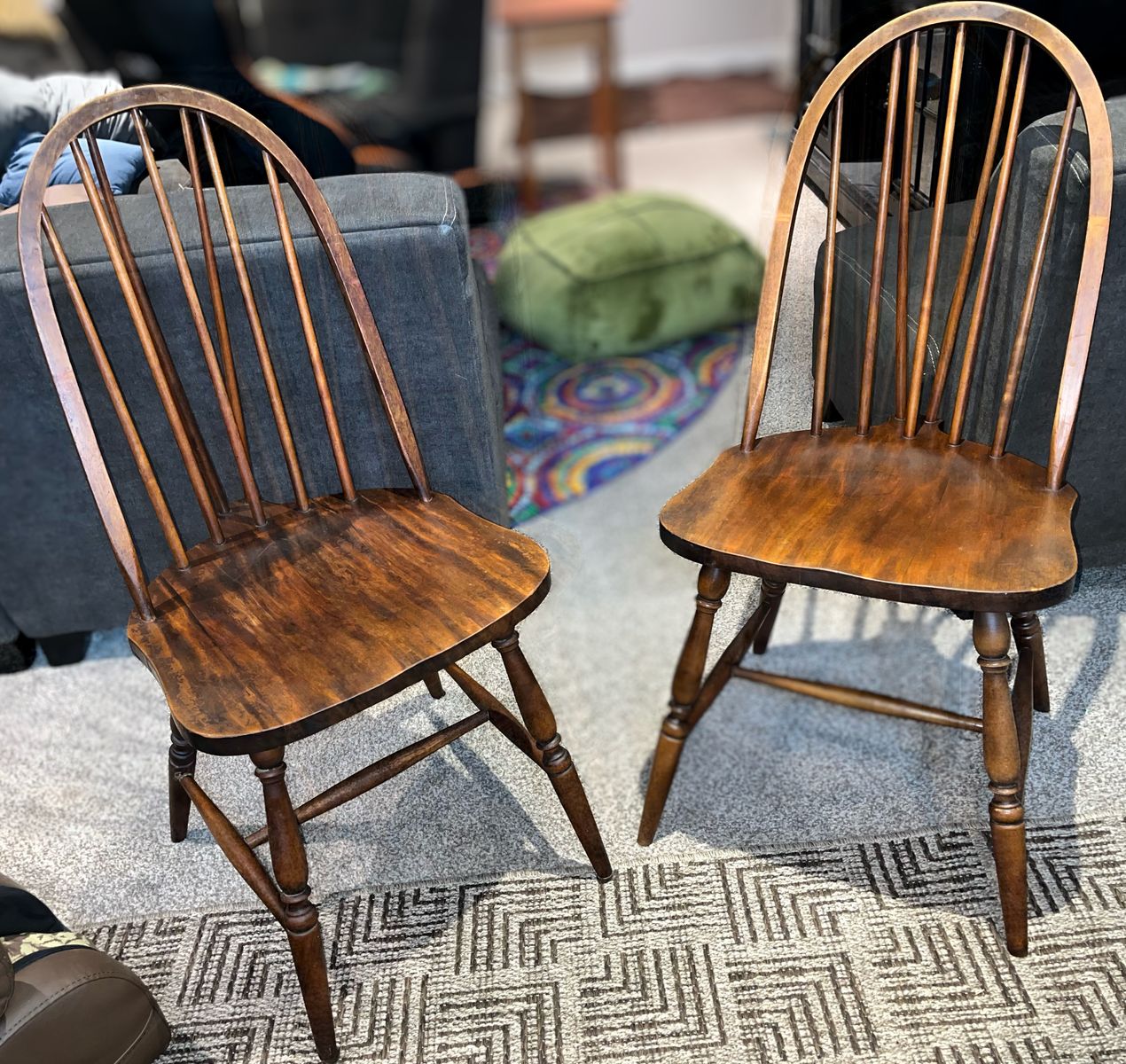 Antique Bow-backed Windsor Chairs