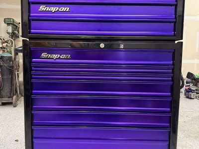Snap-on Rolling Tool Chest with Top Box - Purple and Black