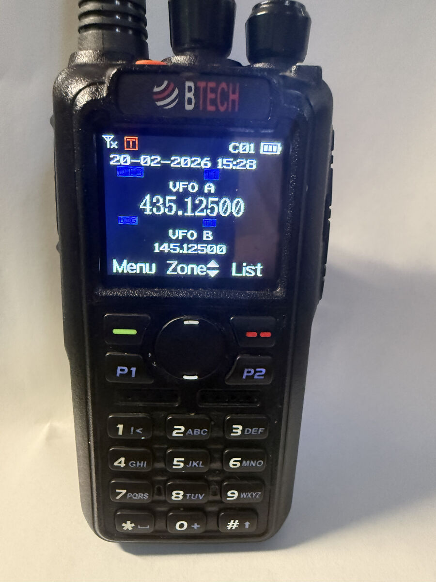 BTech DMR-6X2 DMR handheld ham radio