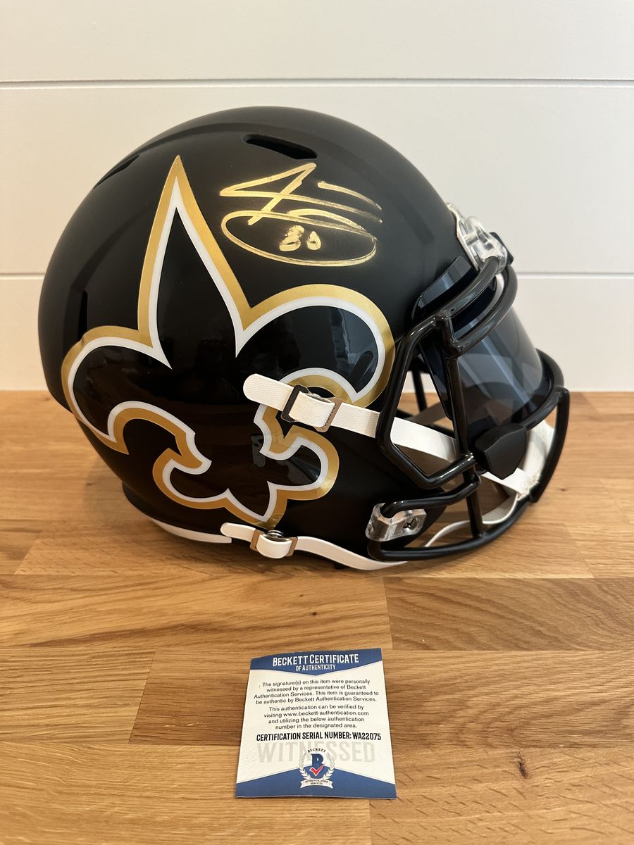 Jarvis Landry Signed New Orleans Saints Eclipse Full Size Helmet – Beckett Certified