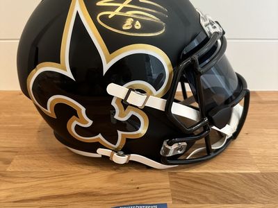 Jarvis Landry Signed New Orleans Saints Eclipse Full Size Helmet – Beckett Certified