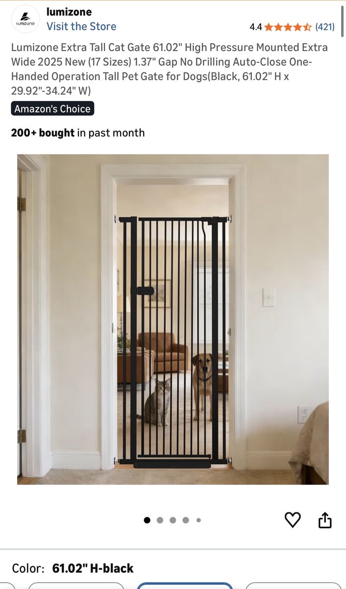 Lumizone Extra Tall Pet Gate