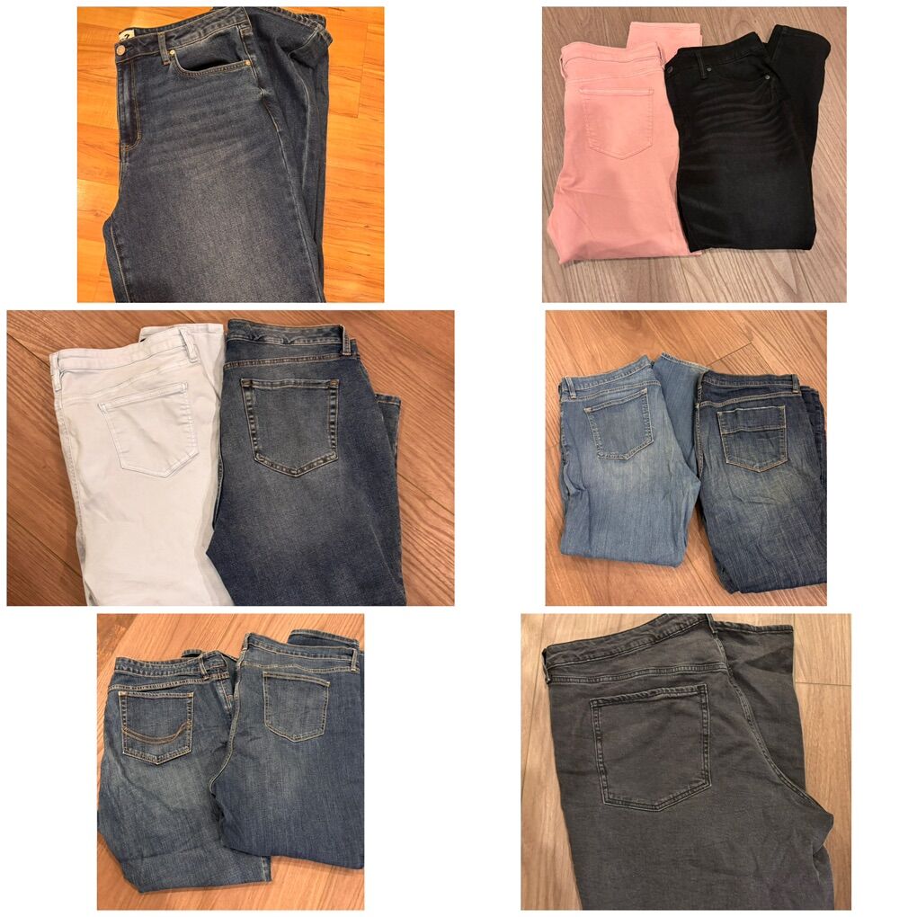 Womens Jeans Size 12-24 $8 Each See Description