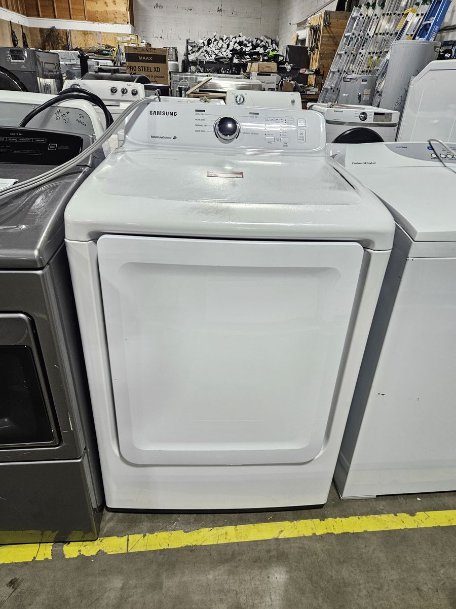Samsung Electric Dryer White Front Load