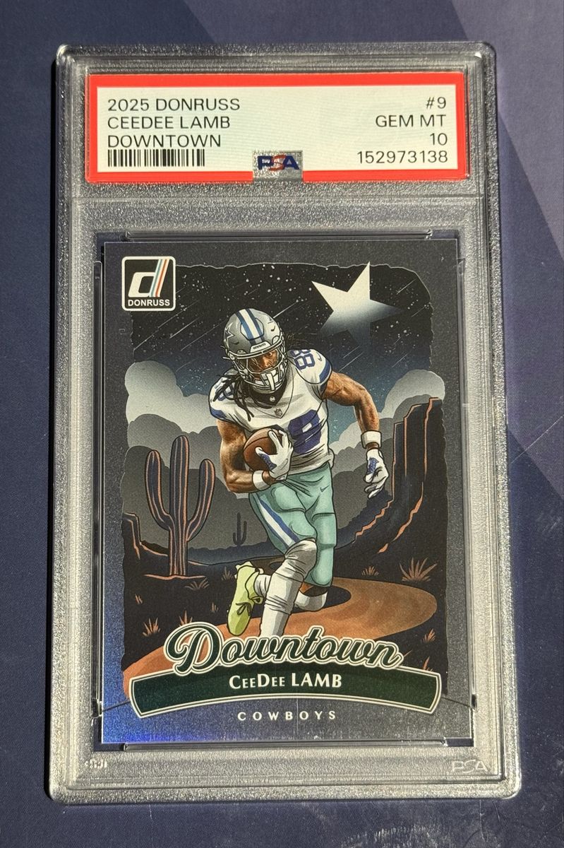 2025 Donruss CeeDee Lamb Downtown #9  PSA 10 Cowboys