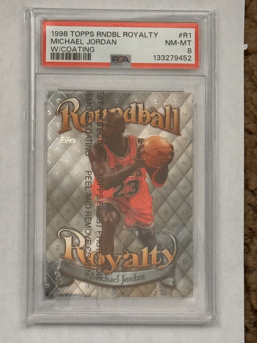 1998 Topps Roundball Royalty Michael Jordan PSA 8