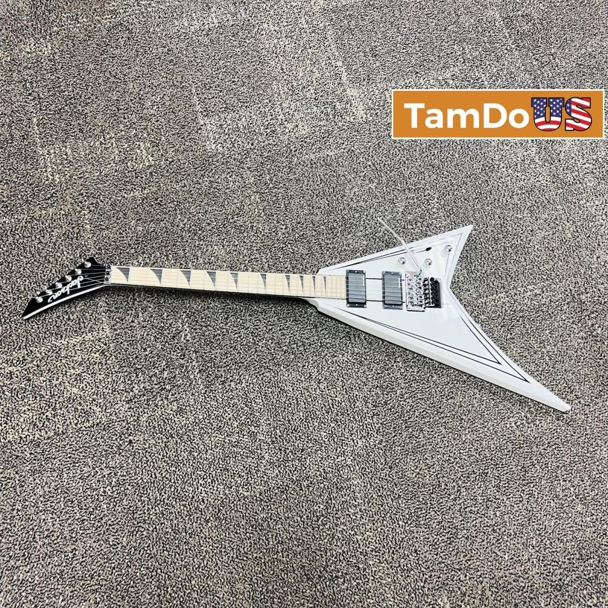 Jackson X Series Rhoads RRX24M Electric Guitar Snow White with Black Pinstripes