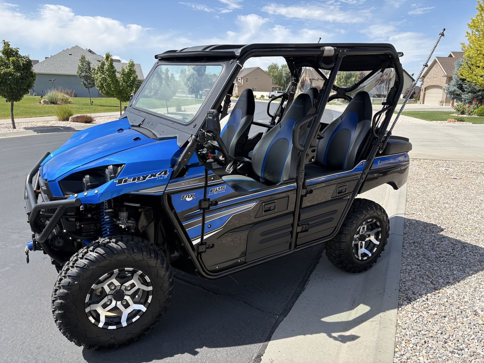 2018 Kawasaki Teryx4 UTV - Street Legal, 4-Seater, Winch, New Tires & LED Bar