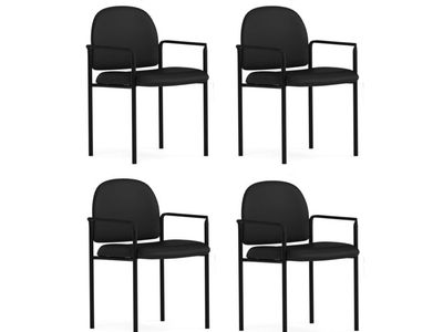 NEW- 4 Reception/Waiting Room Chairs w/Arm Rest