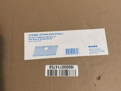 Blanco Veradia R0 SS Stainless Steel Sink Grid 235968 - New in Box, Fits Veradia R0 SS Sinks