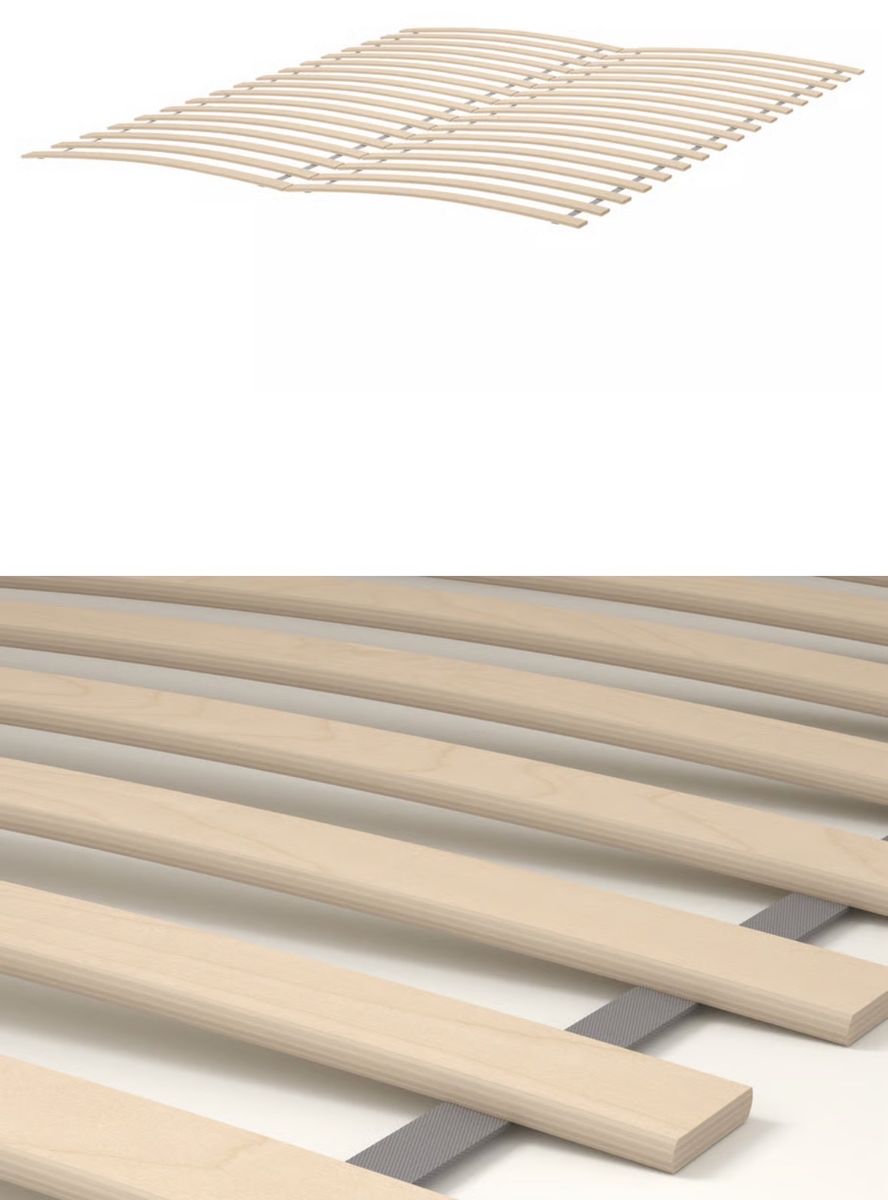 IKEA Luroy Slatted Bed Base - King Size - Wood Slats for Mattress Support