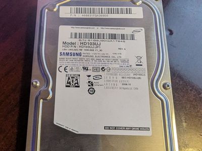 Samsung HD103UJ 1TB 7200rpm 3.5” SATA Internal Hard Drive HDD 1000GB