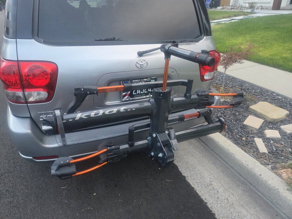 Kuat NV 2.0 - 2 Bike Rack W/Bike Stand & Bike/Hitch Locks 
