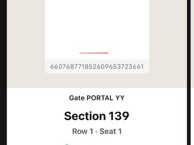 Row 1 and 2 Friday Night Game 6