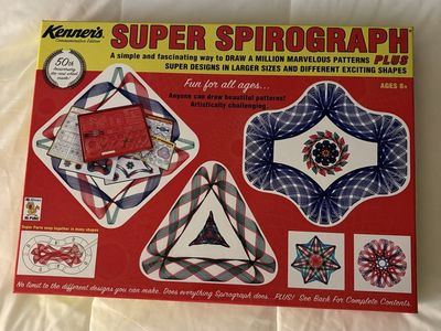 Kenner's Super Spirograph 50th Anniversary Edition Drawing Set - Ages 8+
