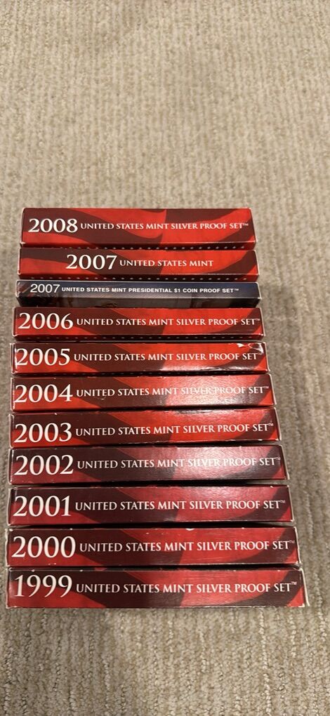 Silver Proof Sets 1999-2008