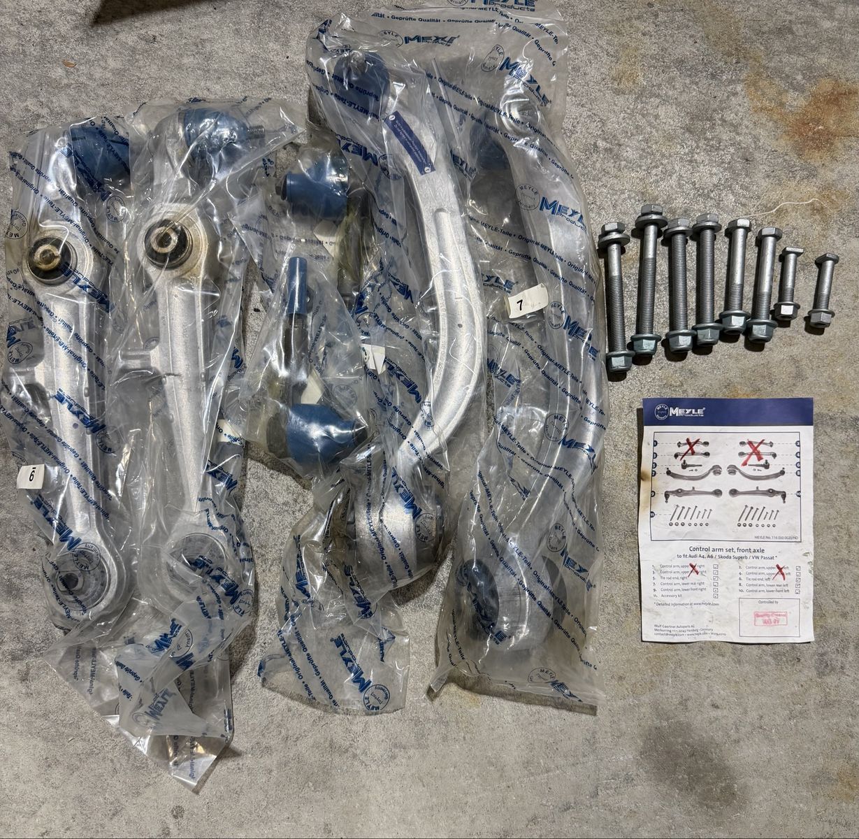 Audi A6 Lower Control Arm Kit 1998 to 2002