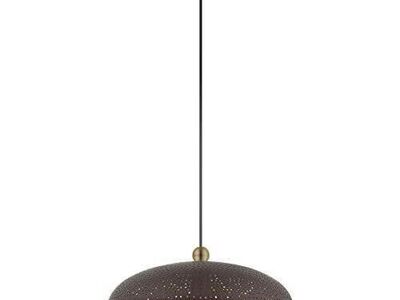 Light Bronze Pendant Livex