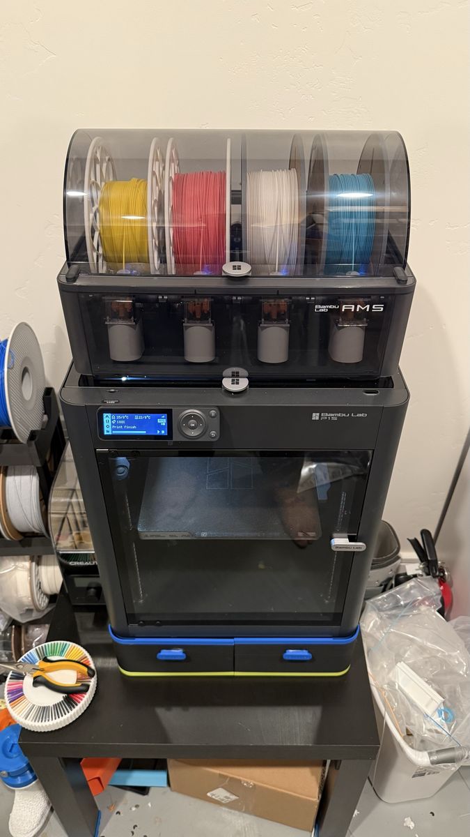 Bambu Lab P1S 3D Printer with AMS Multi-Color System