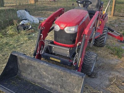 Massey Ferguson 1725M Tractor with Backhoe and Loader