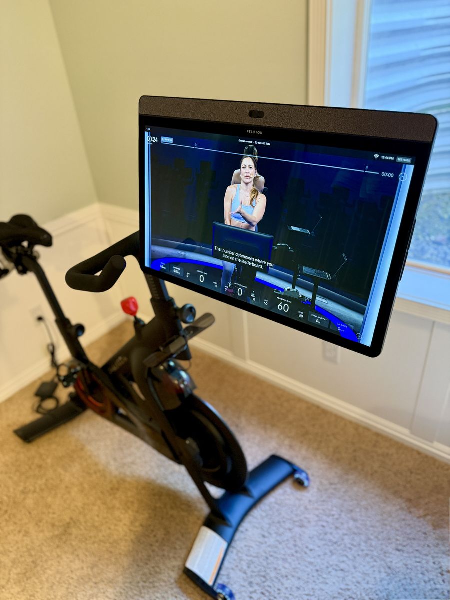 Peloton Bike+ | Like-New | Mat, Shoes, Weights & Seat Pad Included | $999