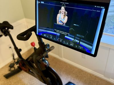 Peloton Bike+ | Like-New | Mat, Shoes, Weights & Seat Pad Included | $999