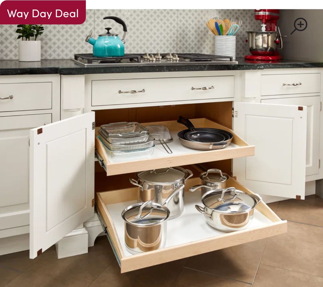 2 Pull out cabinet organizer 28.5w, new