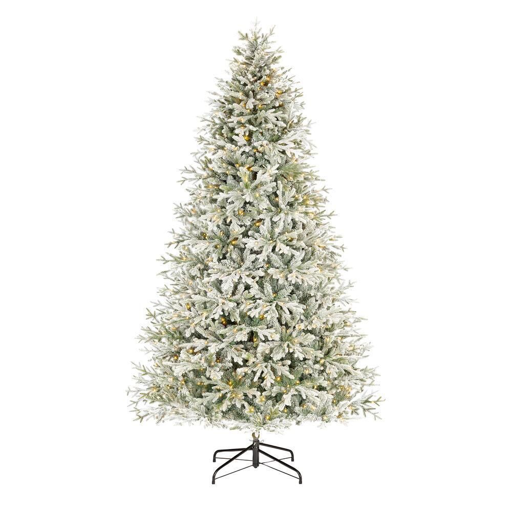 Home Decorators 7.5 ft Kenwood Fraser Fir Flocked Pre-Lit Christmas Tree