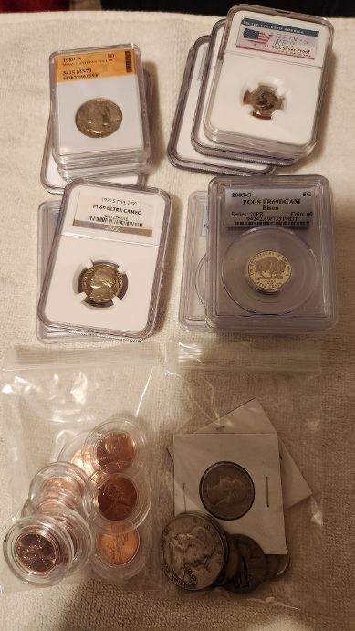 Super nice Coin collection rare cameo's, first strike, Buffalo nickels & 90% silver coins
