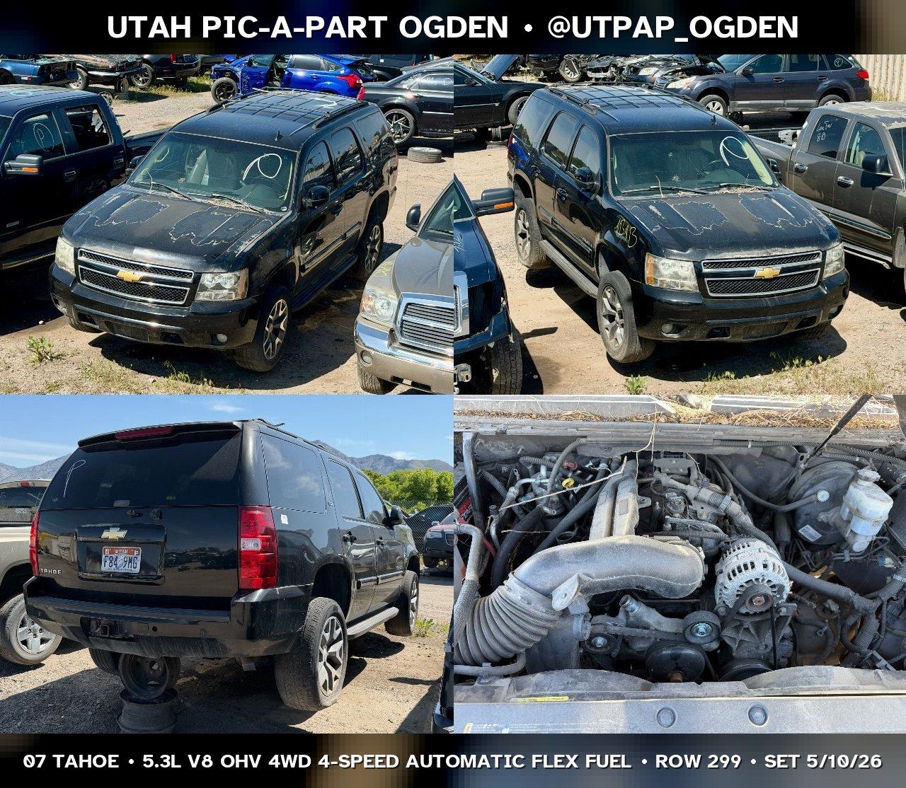 2007 Chevrolet Tahoe GMT900 Parts - UTPAP Ogden