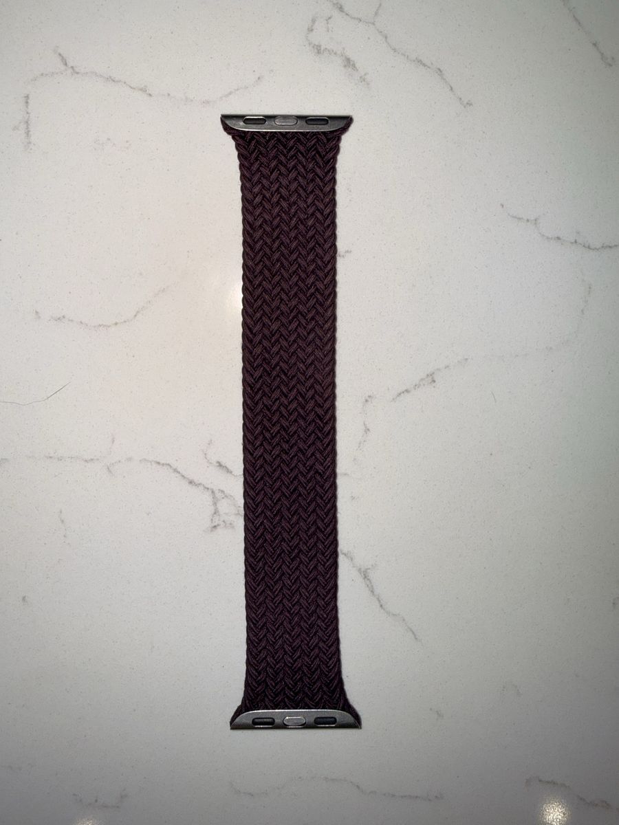 41mm Plum Braided Solo Loop - Size 5