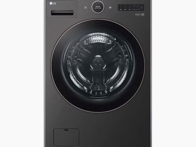 LG Stackable Smart Electric Washer & Dryer Set with Sidekick Pedestal