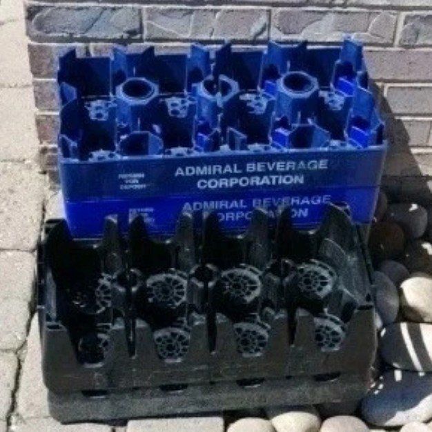 6 Pepsi Plastic 2 Liter 8 Bottle Carrier Crates