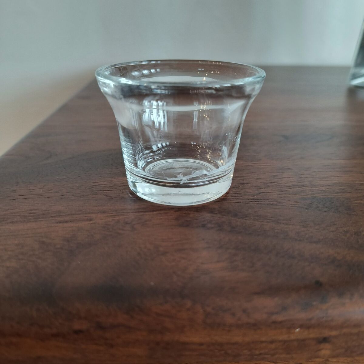 Set of 36 clear glass votive holders