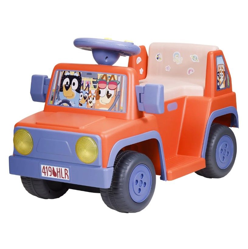 Bluey 6V Ride-On Car, Road Trip Edition 1830670 #99803