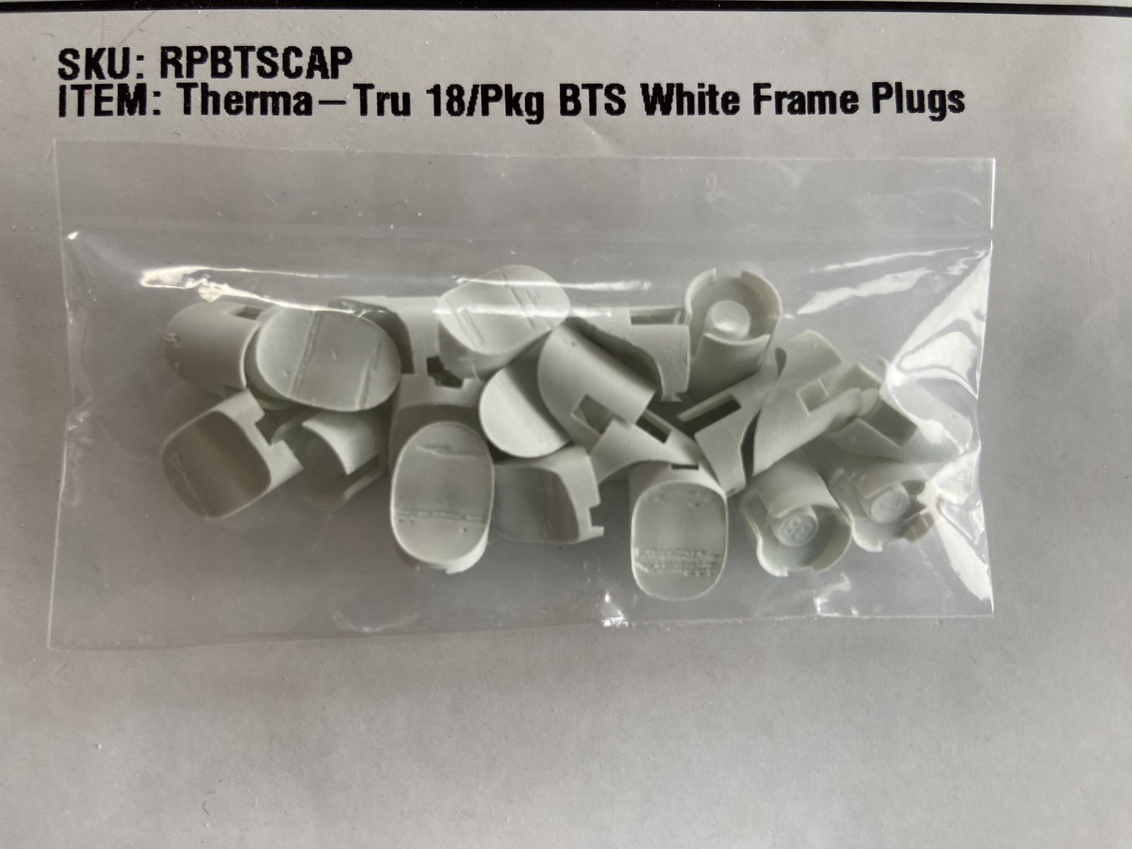 Therma-Tru White Door Frame Plugs